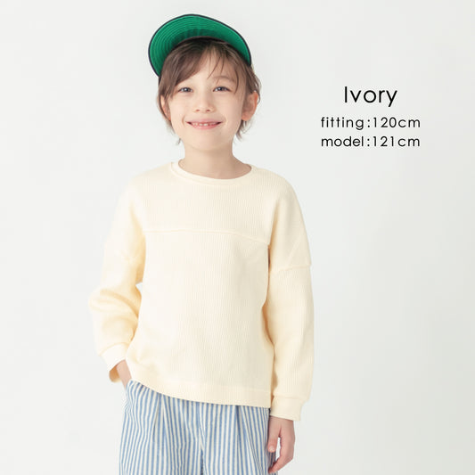 ビックシルエット ワッフル Tシャツ