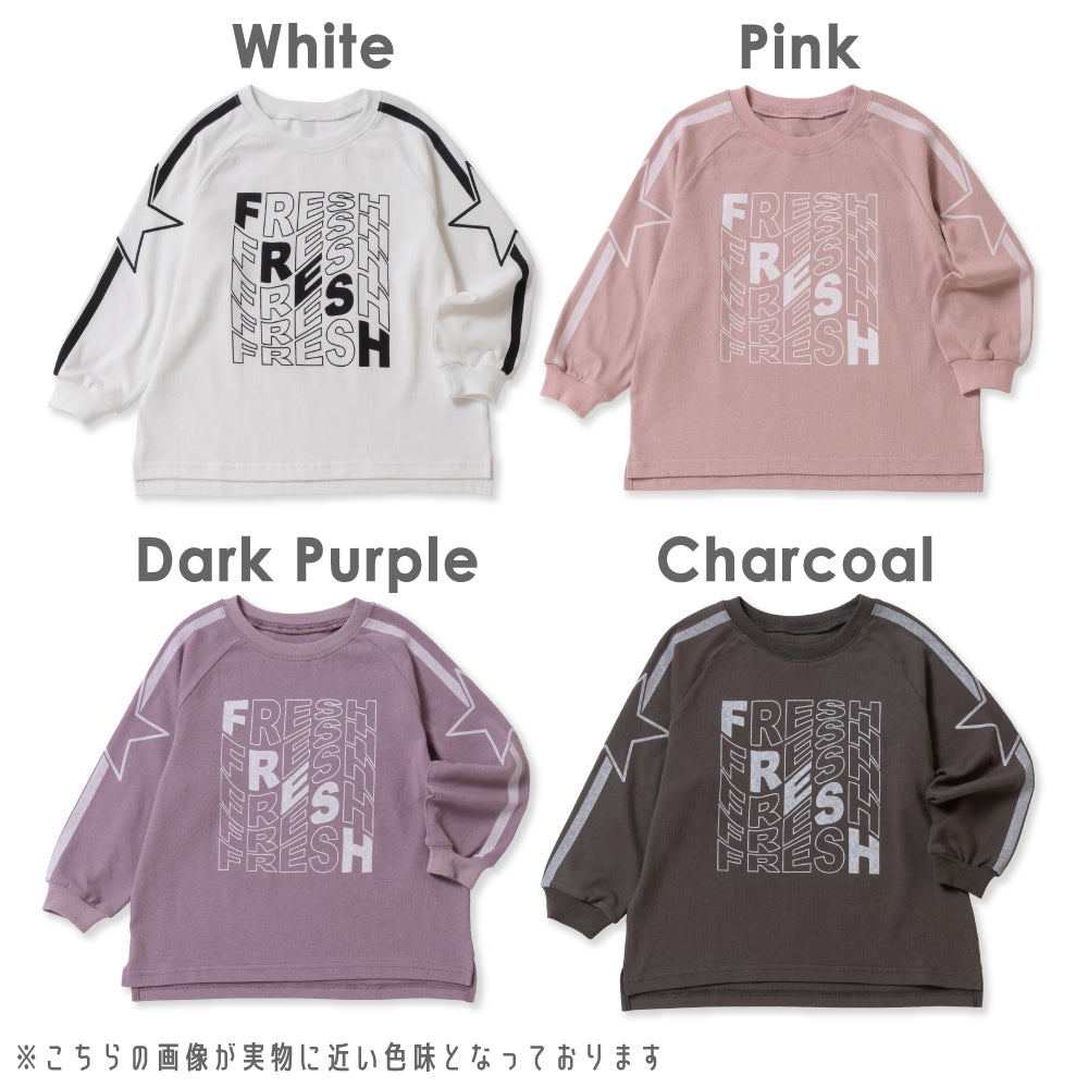 ラグラン袖 プリントTシャツ