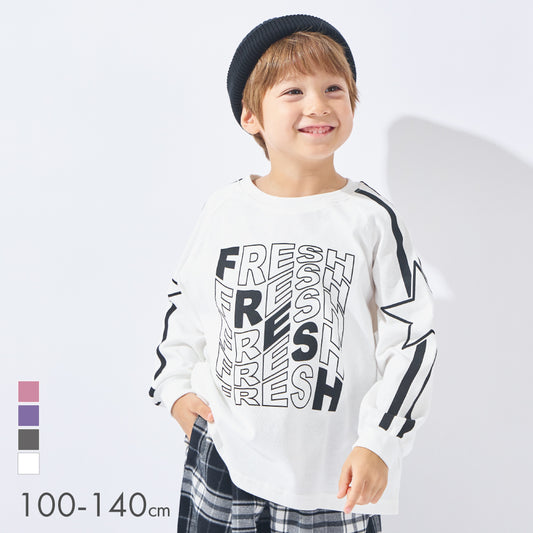 ラグラン袖 プリントTシャツ