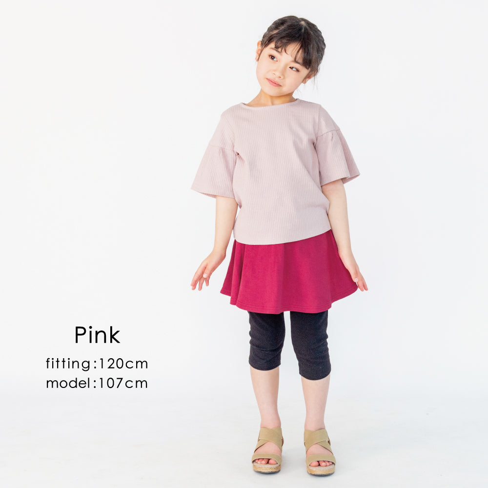 【OUTLET SALE】 5分袖　プリーツトップス