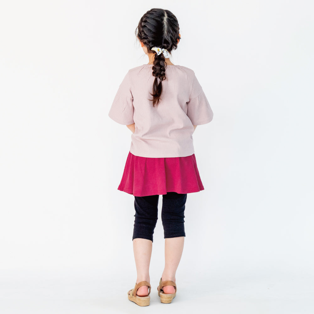 【OUTLET SALE】 5分袖　プリーツトップス