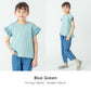 袖フリル半袖Tシャツ