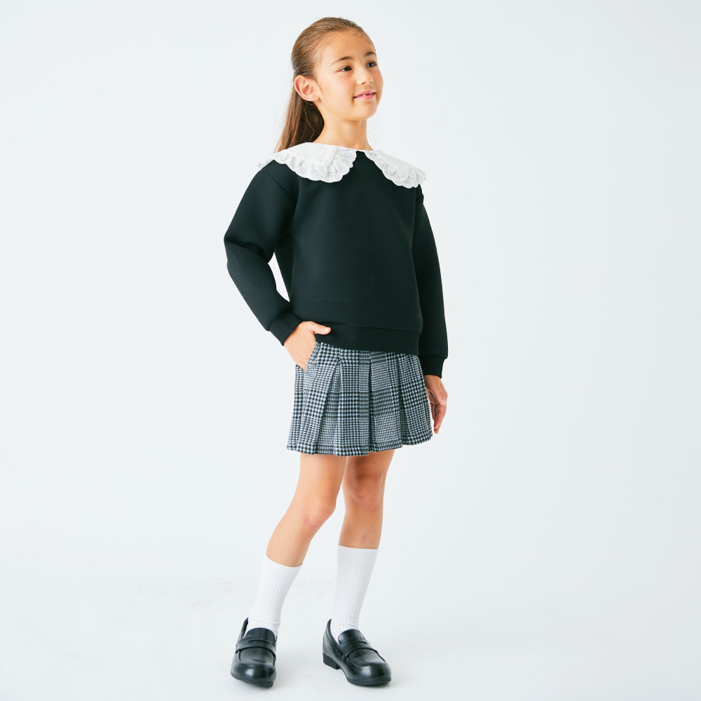 【OUTLET SALE】襟レースプルオーバー