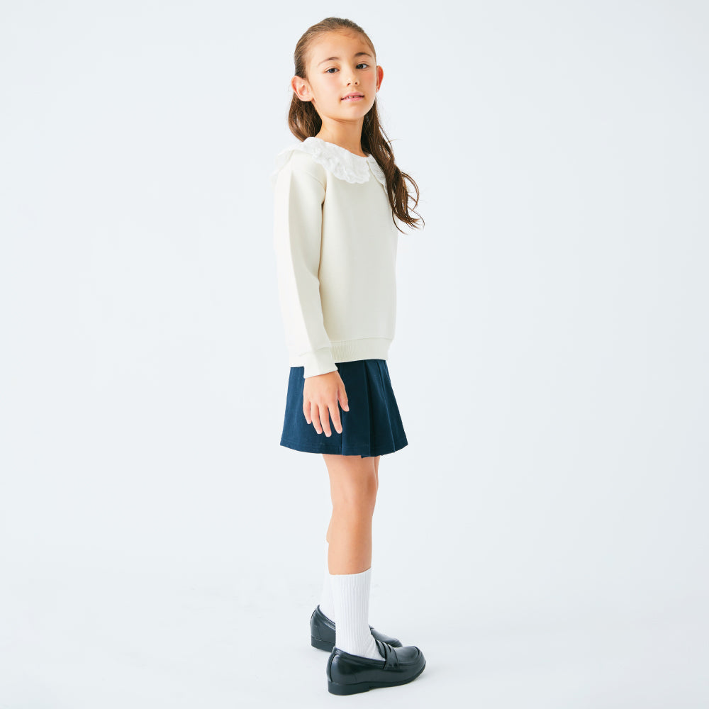 【OUTLET SALE】襟レースプルオーバー