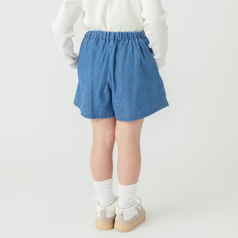 【新色登場】 デニムプリーツキュロット