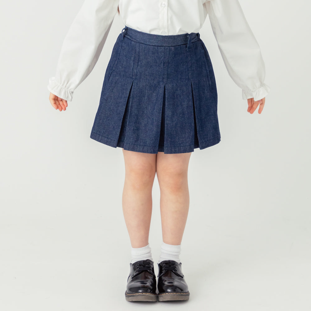【新色登場】 デニムプリーツキュロット