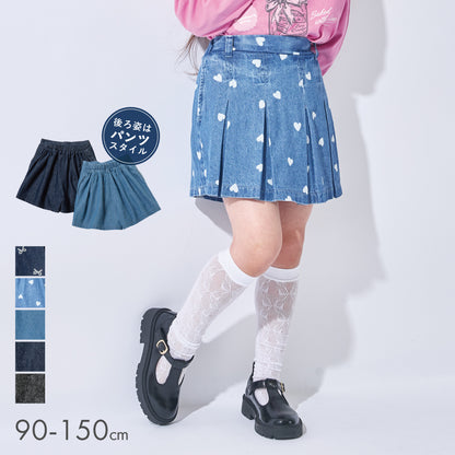 【新色登場】 デニムプリーツキュロット