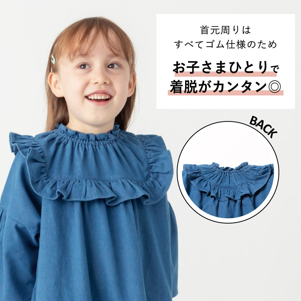 【OUTLET SALE】フリルデニムワンピース