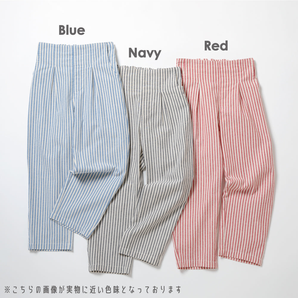 ストライプ　ワークパンツ