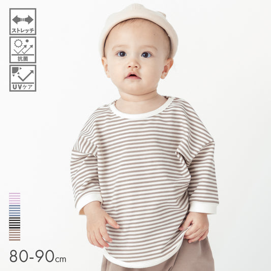 ベビー ボーダー7分袖Ｔシャツ