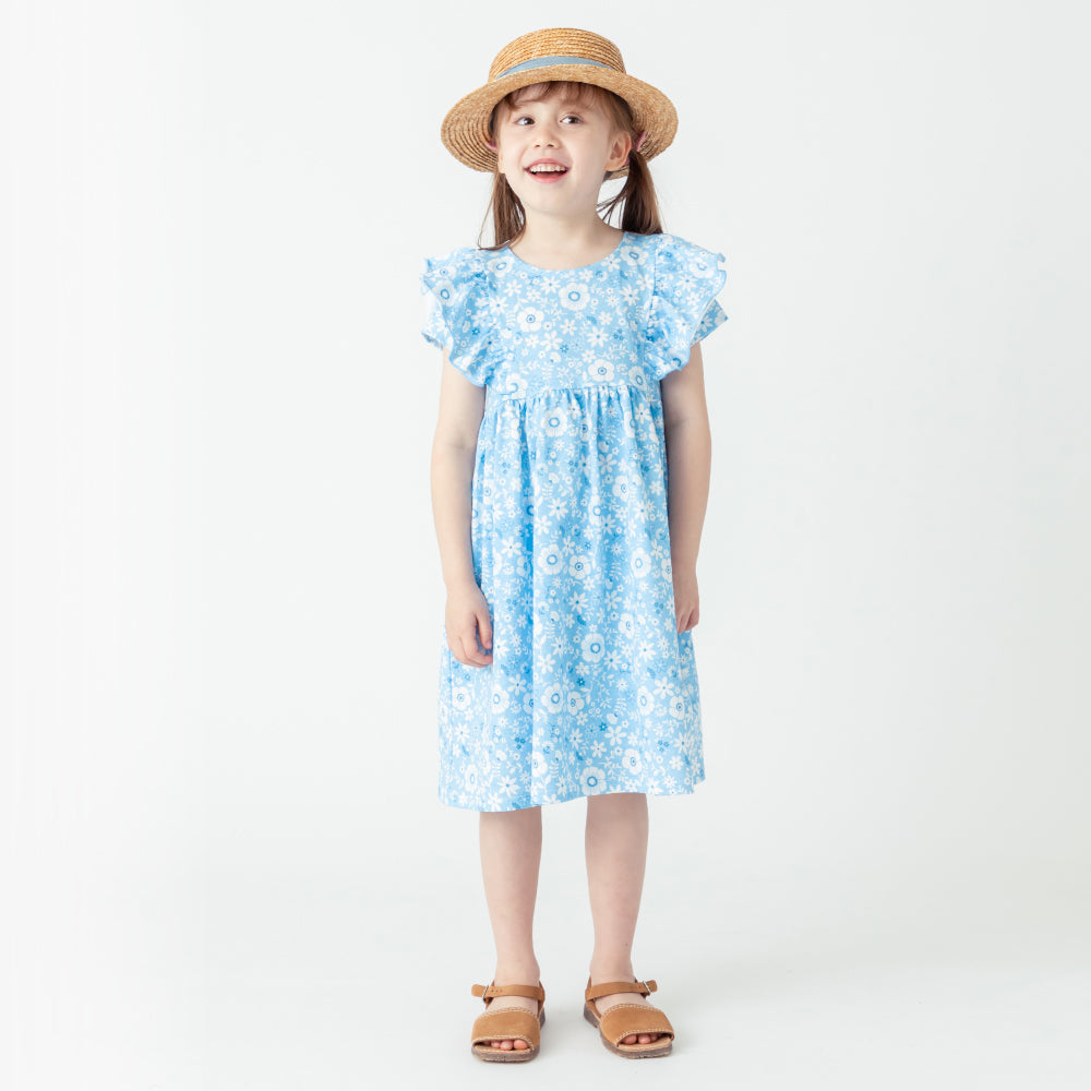 【OUTLET SALE】綿100% 総柄ワンピース