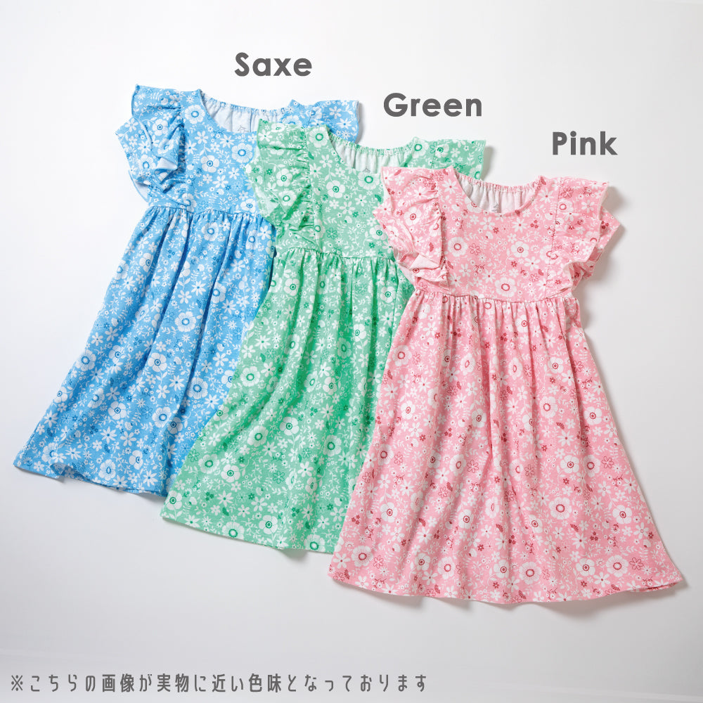 【OUTLET SALE】綿100% 総柄ワンピース