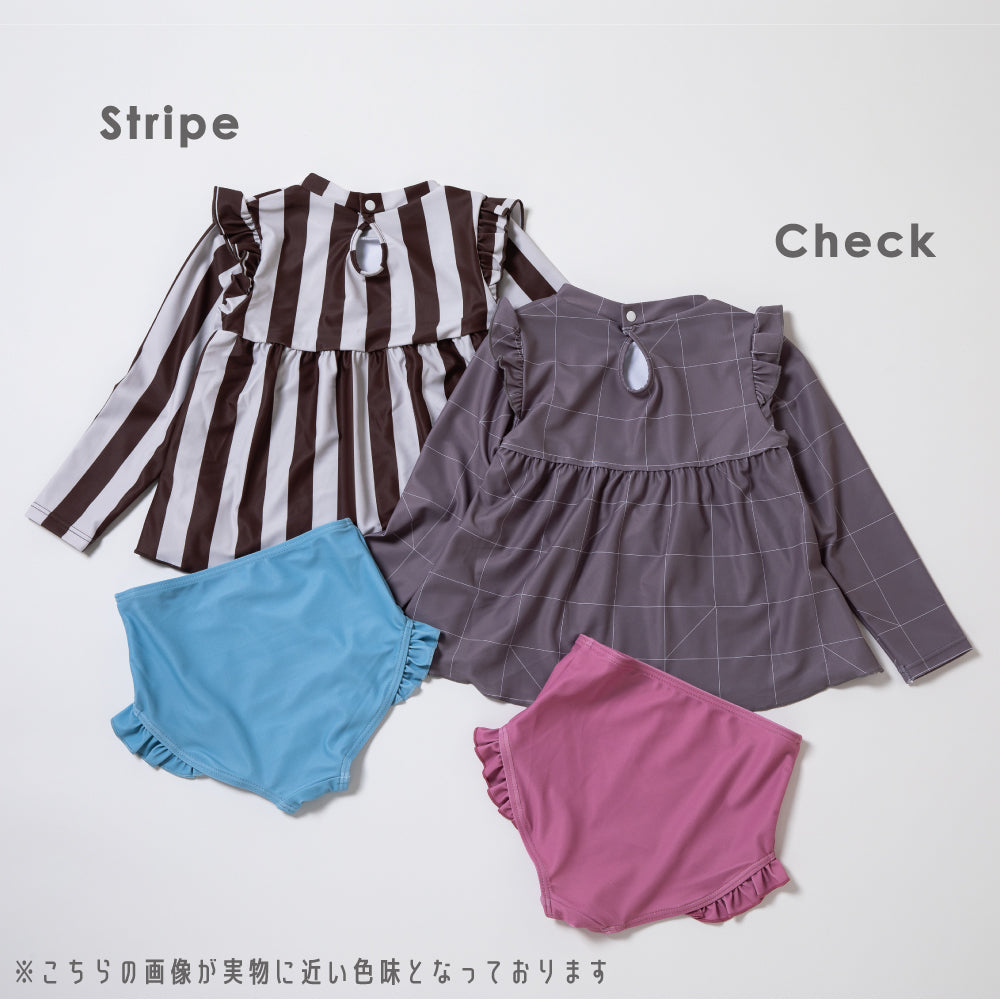 【OUTLET SALE】【SWIM】セパレートタイプ　長袖フリル水着