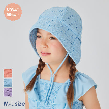 UVカット90%以上 フラワースイムハット
