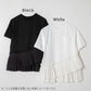 【夏割】 【Ladies】プリーツドッキングTシャツ