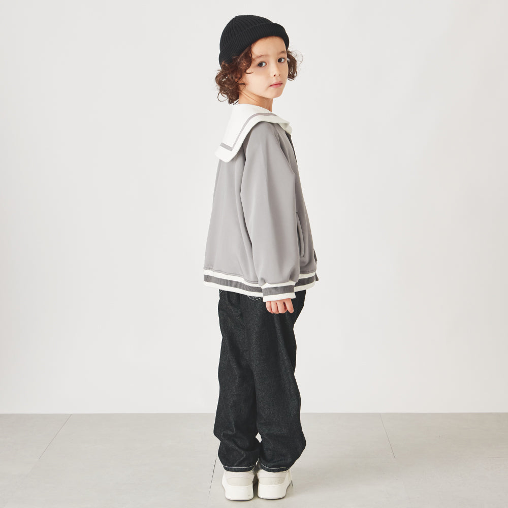 【OUTLET SALE】セーラー襟ポンチブルゾン