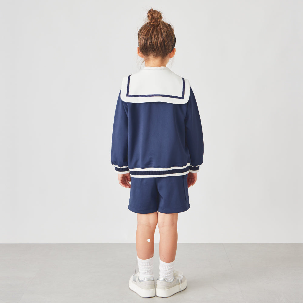 【OUTLET SALE】セーラー襟ポンチブルゾン