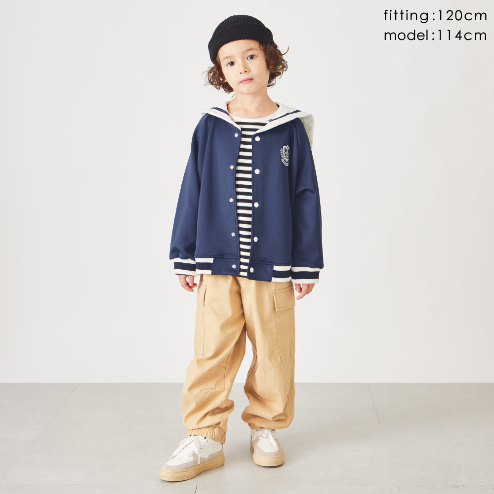 【OUTLET SALE】セーラー襟ポンチブルゾン