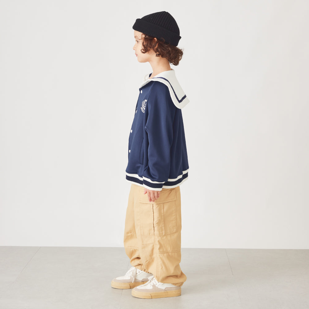 【OUTLET SALE】セーラー襟ポンチブルゾン