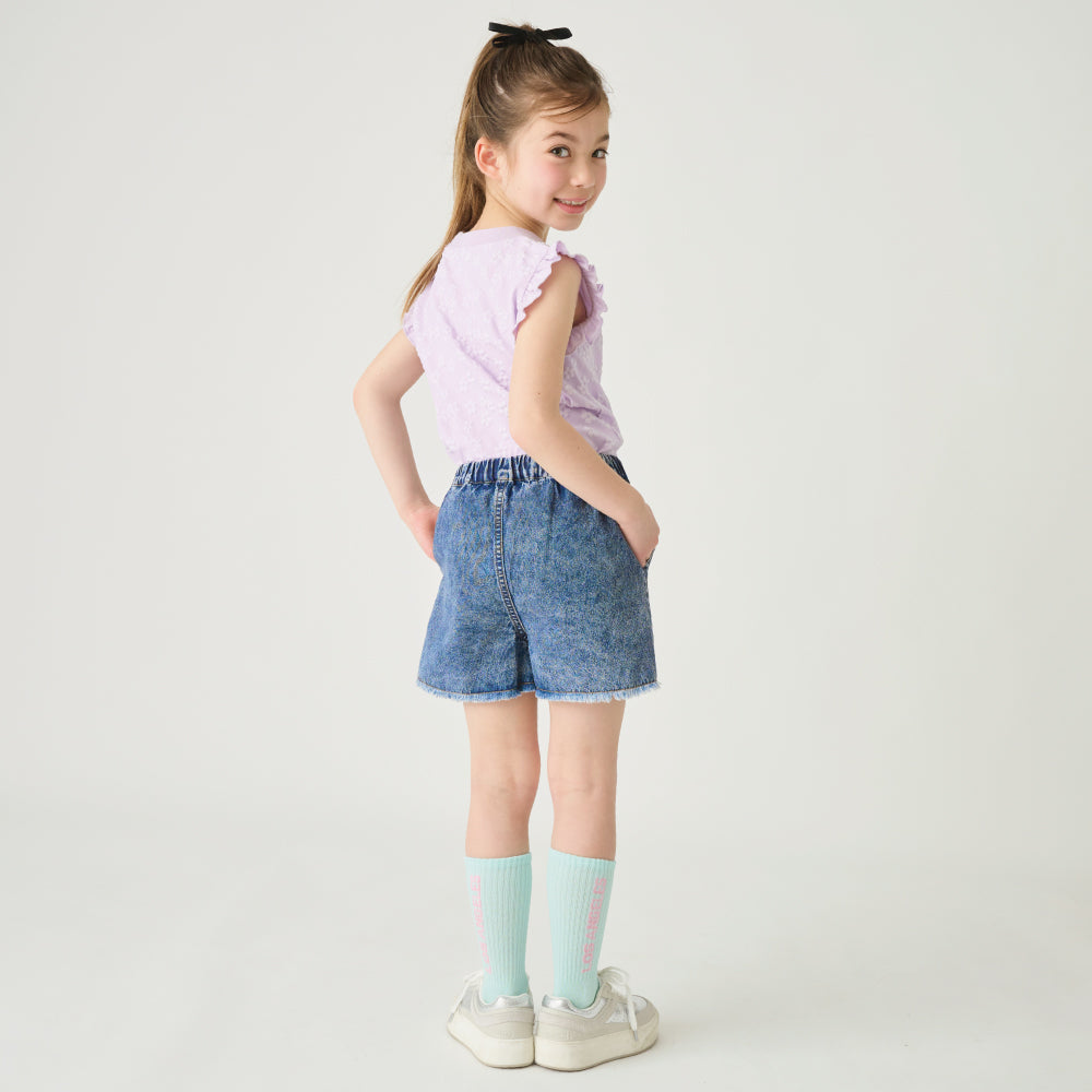 ケミカルデニム ショートパンツ
