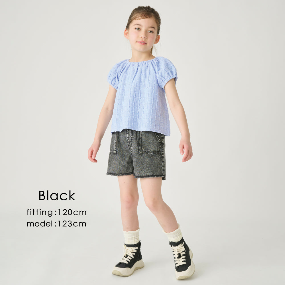 ケミカルデニム ショートパンツ