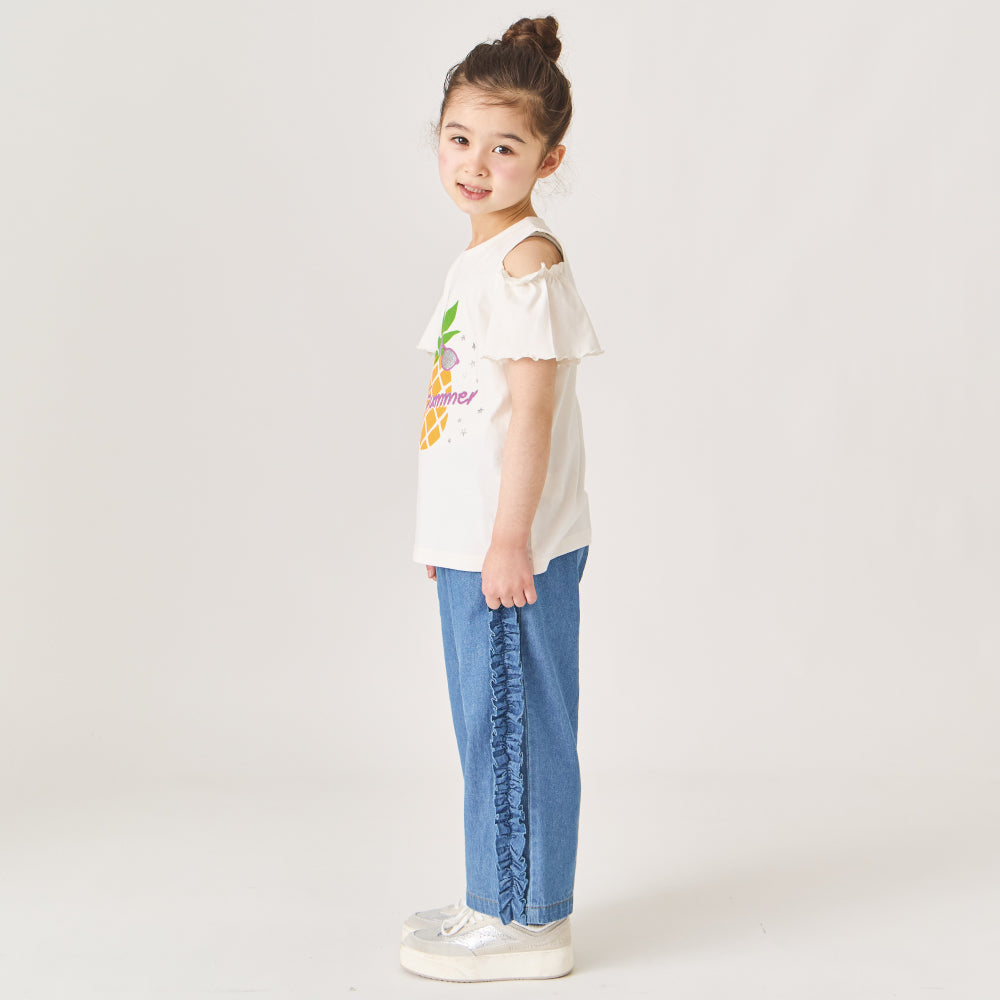 オープンショルダーTシャツ