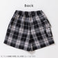 チェック柄ラップキュロット