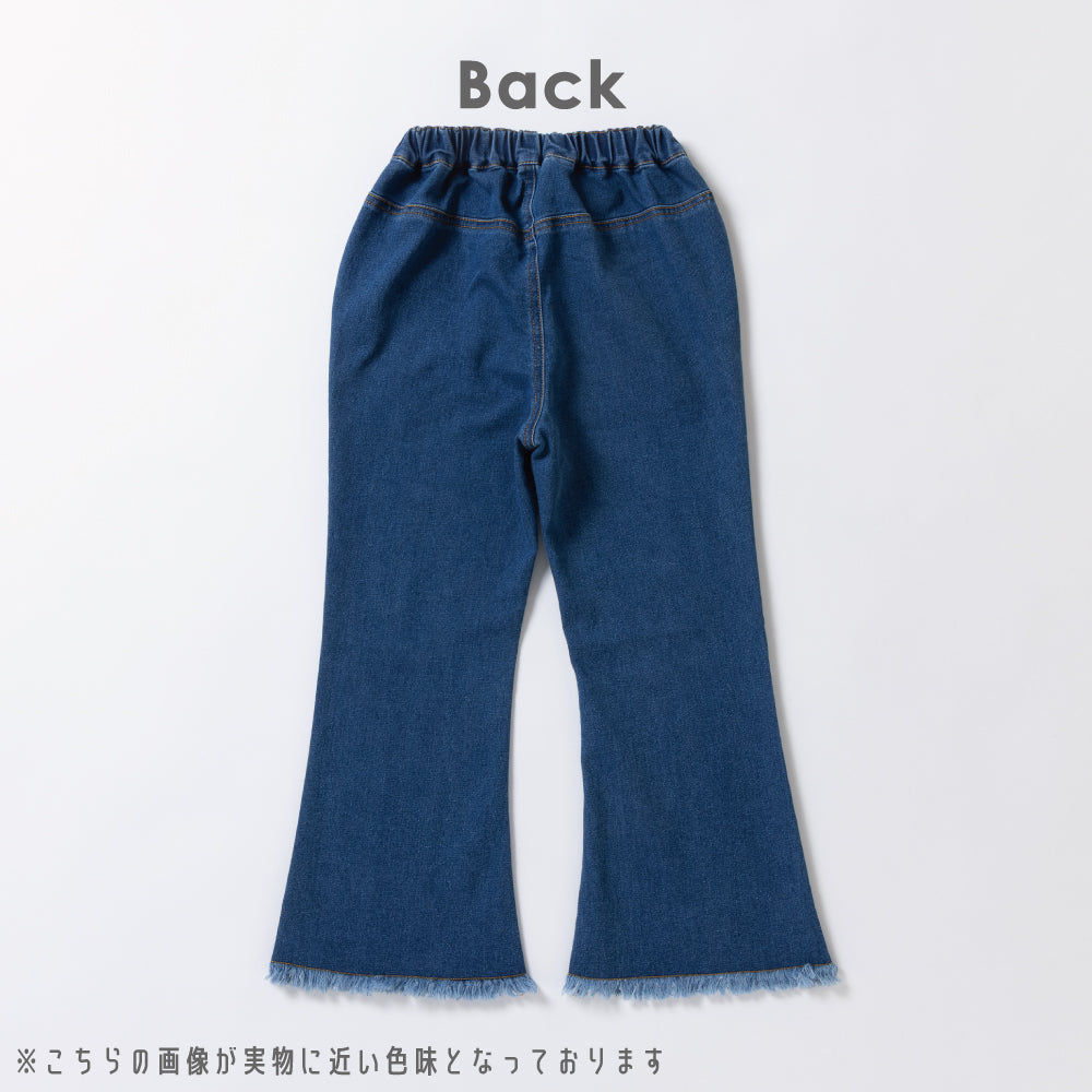 美シルエット フレアデニムパンツ
