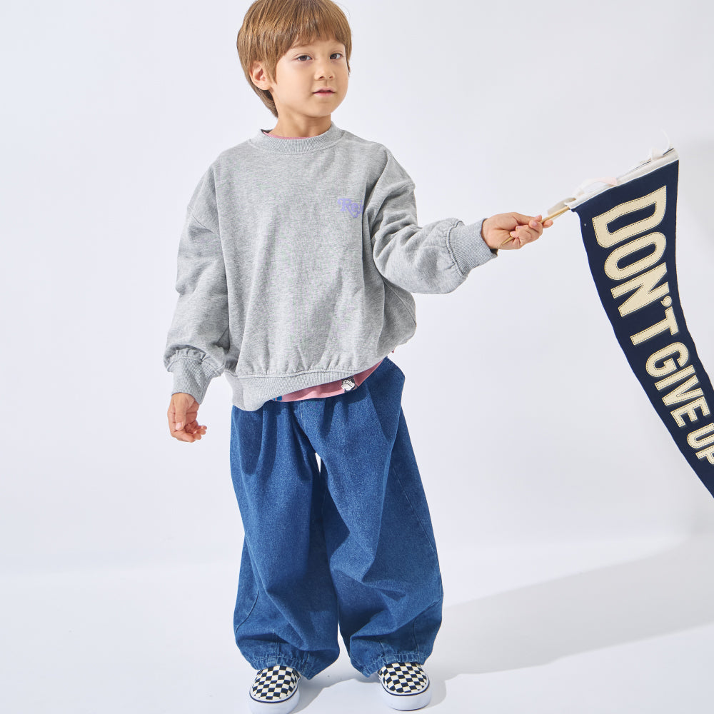 はくだけ今っぽい コクーンデニムパンツ