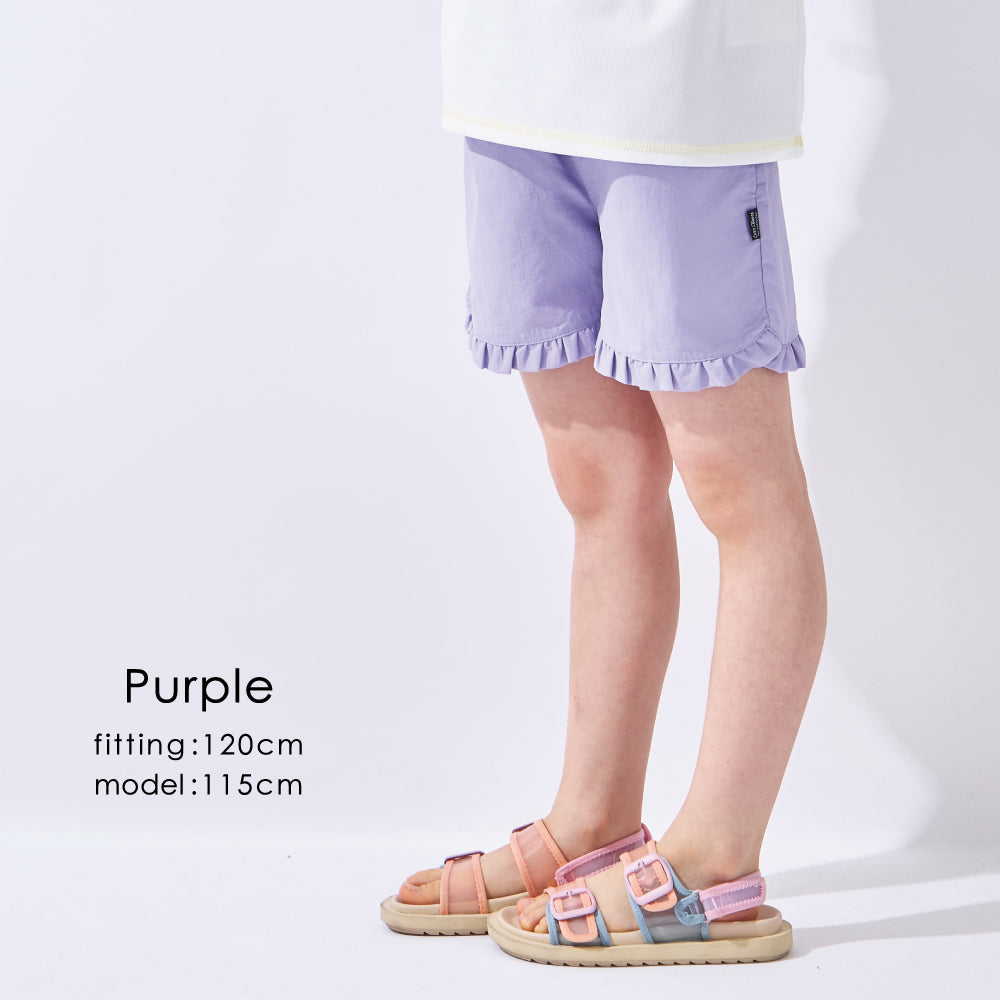 はっ水 女の子 無地ショートパンツ
