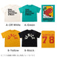 いろいろグラフィック半袖Tシャツ