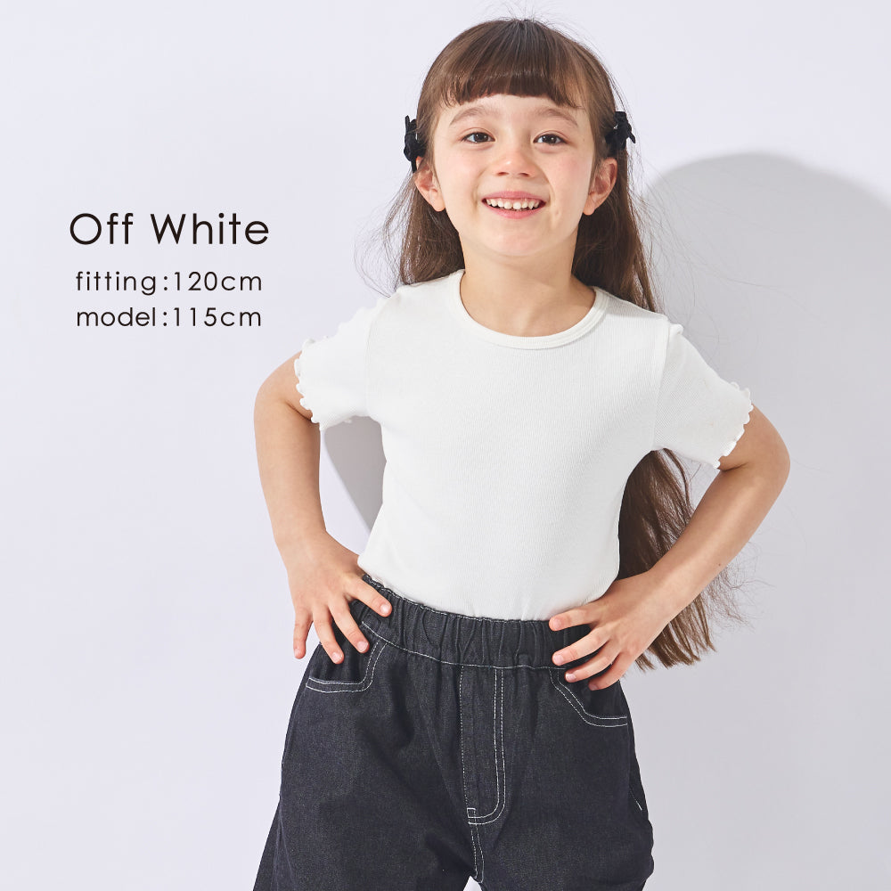 ストレッチリブ半袖Tシャツ