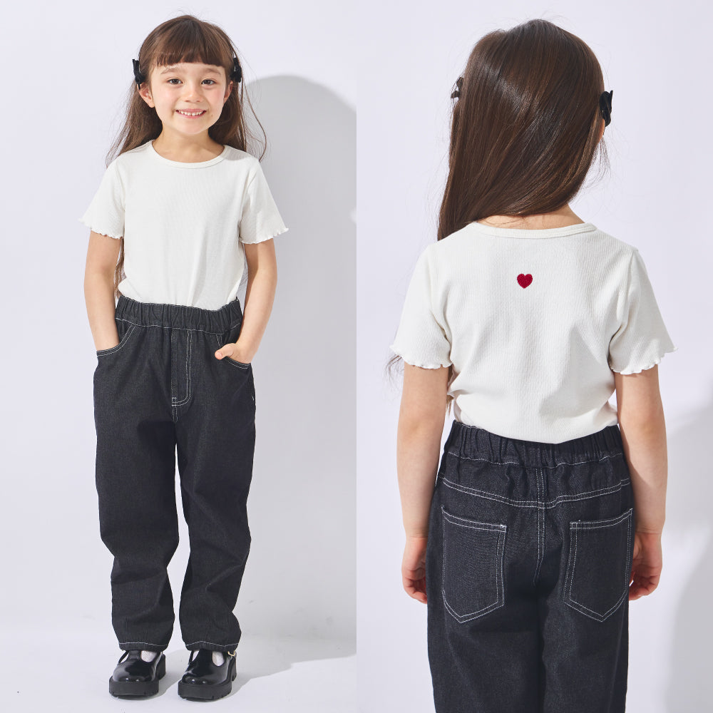 ストレッチリブ半袖Tシャツ