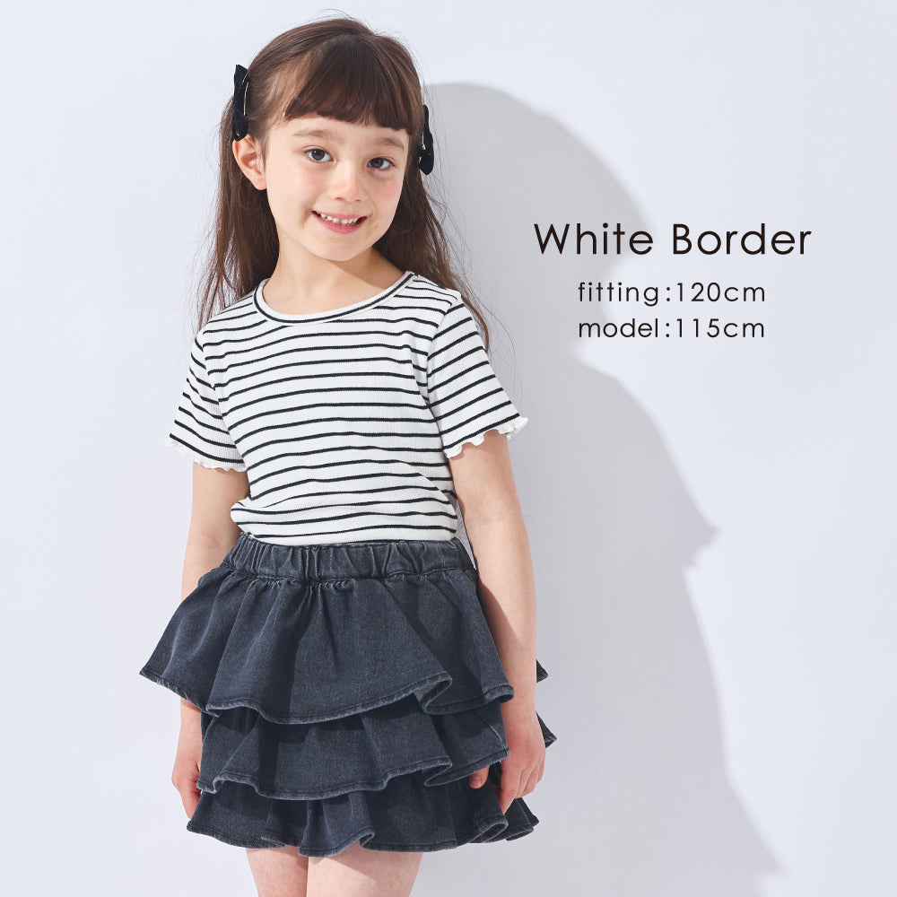 ストレッチリブ半袖Tシャツ