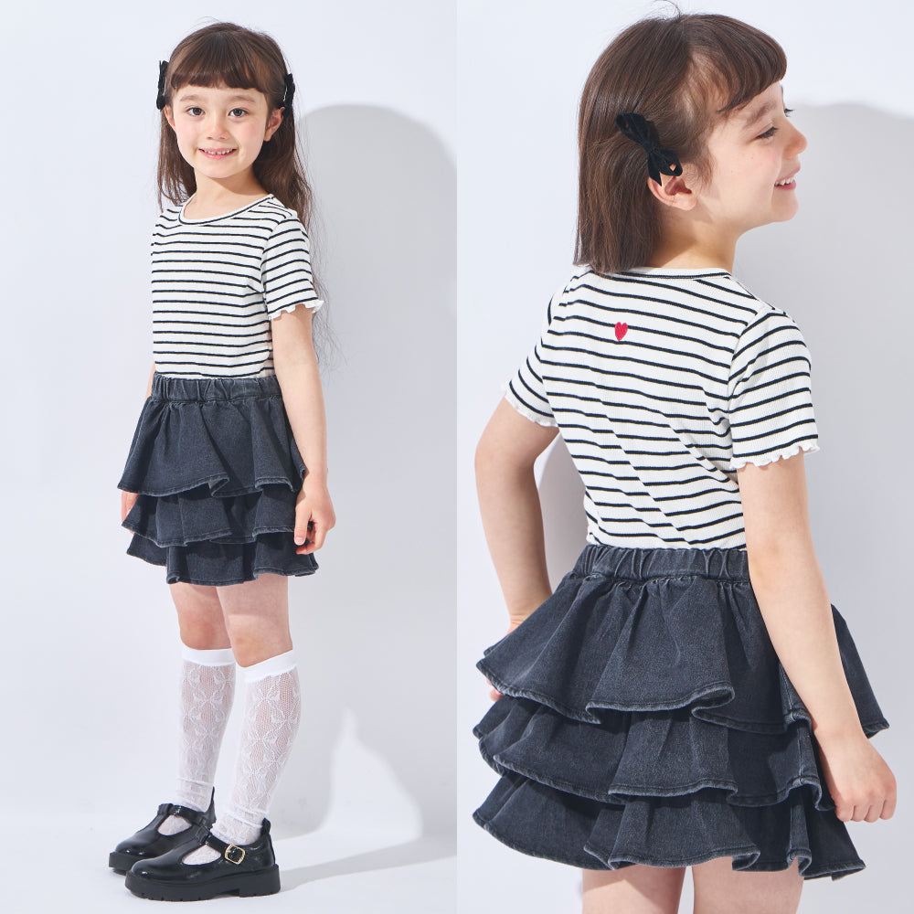 ストレッチリブ半袖Tシャツ