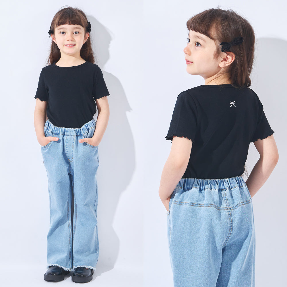 ストレッチリブ半袖Tシャツ