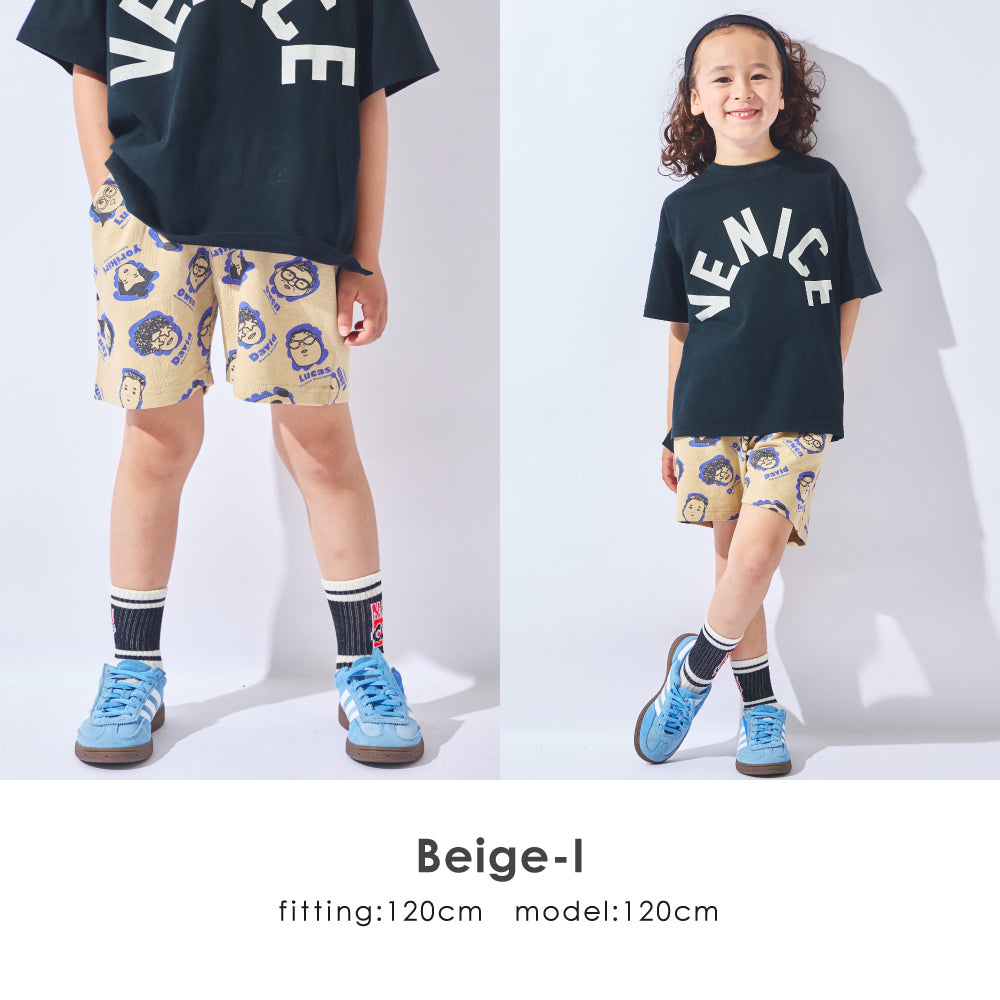 総柄ハーフパンツ