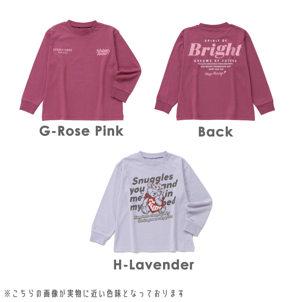 毎日のスタメン グラフィック長袖Tシャツ