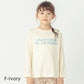 プリント長袖Tシャツ