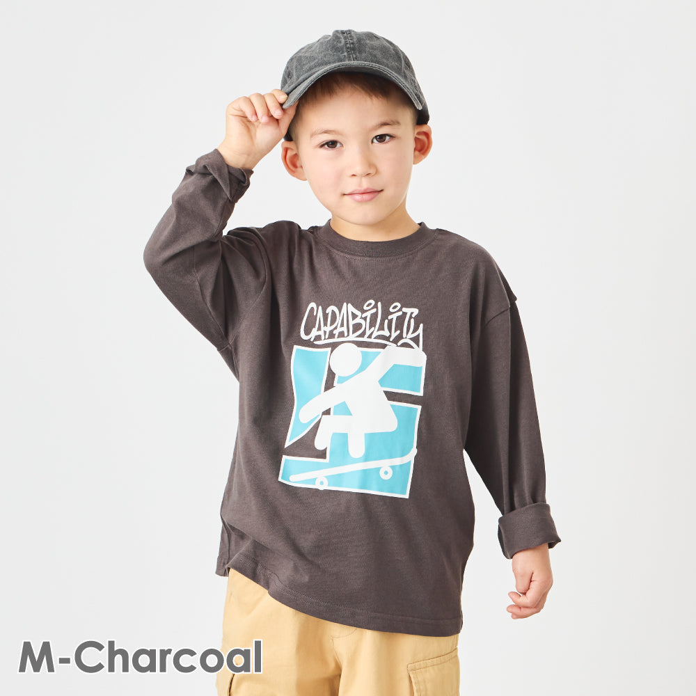 【夏割】プリント長袖Tシャツ (ベビーサイズ)