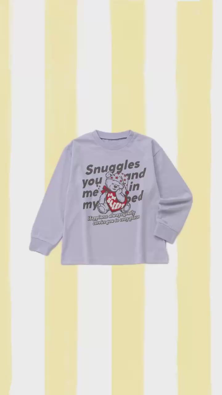 毎日のスタメン グラフィック長袖Tシャツ