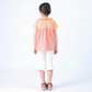 【OUTLET SALE】チュール×フリル衿トップス