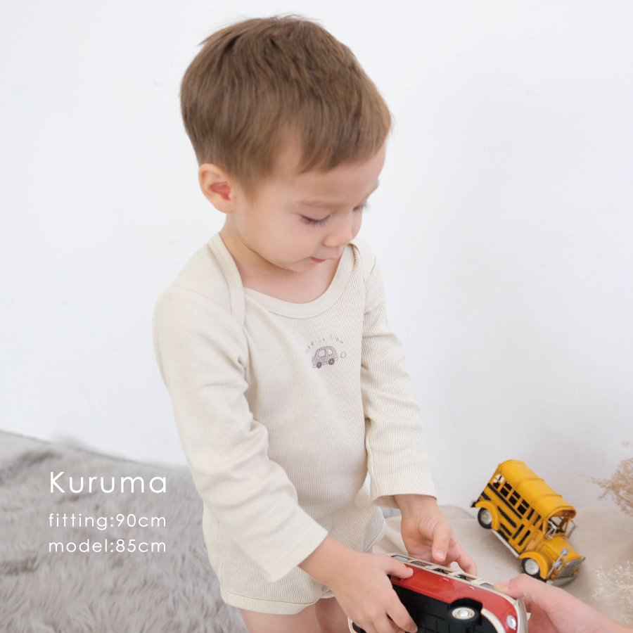 【OUTLET SALE】ベビーロンパース（くるま）