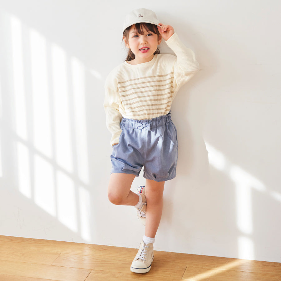 【OUTLET SALE】タック入りショートパンツ